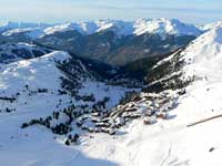 Belle Plagne vu du ciel